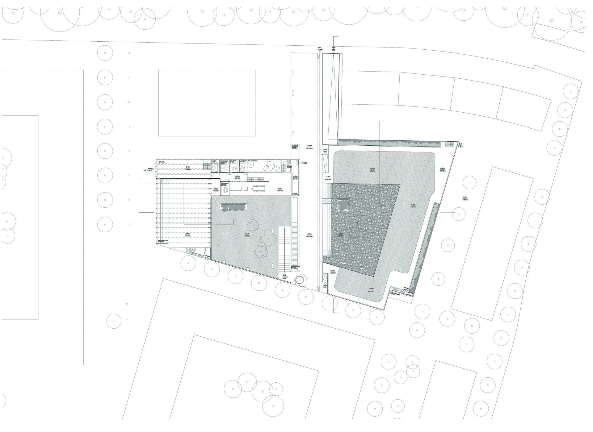 Floor plan Philippe Meyer Architecte - Ecole primaire