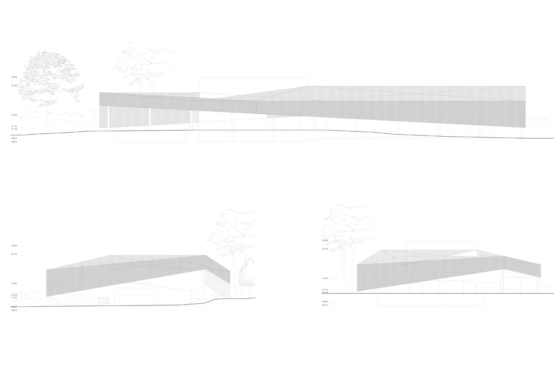 Facades Philippe Meyer Architecte - Piscine Plein champs