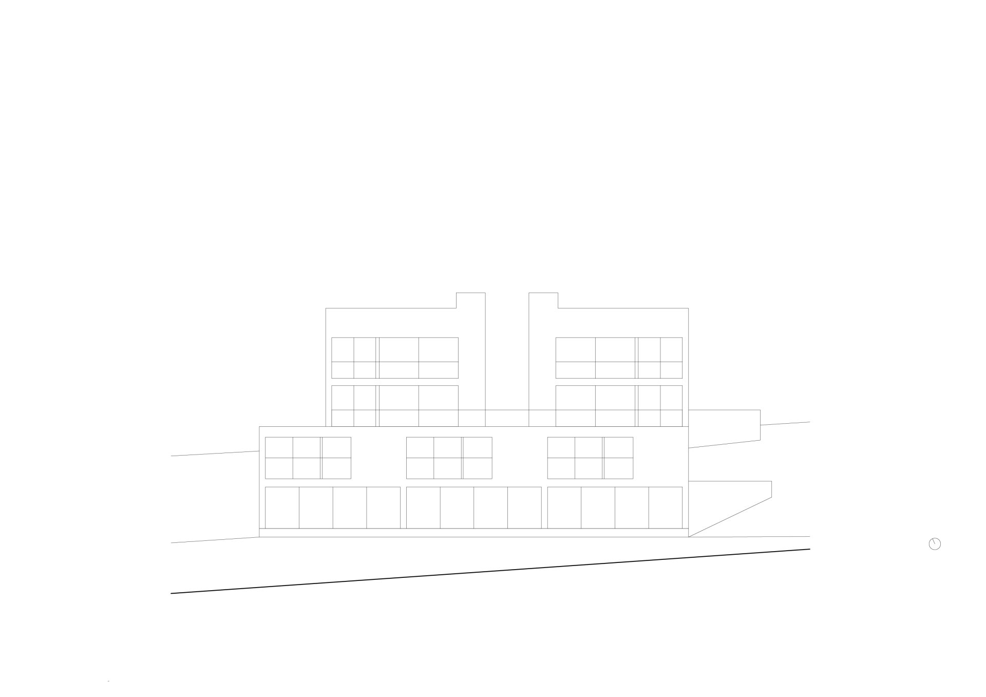 Elevation Philippe Meyer Architecte - VNR_Habitation collective