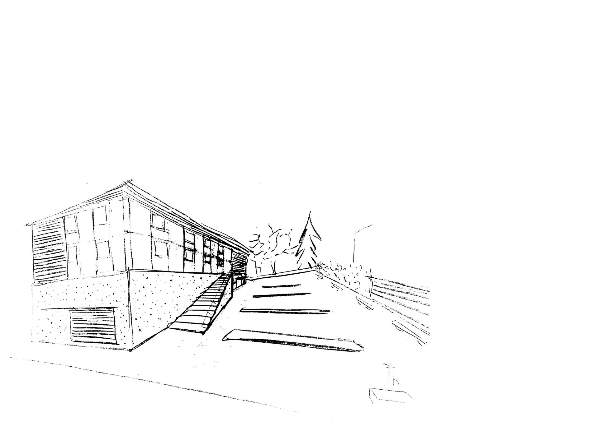 Sketch Philippe Meyer Architecte - Bâtiment administratif