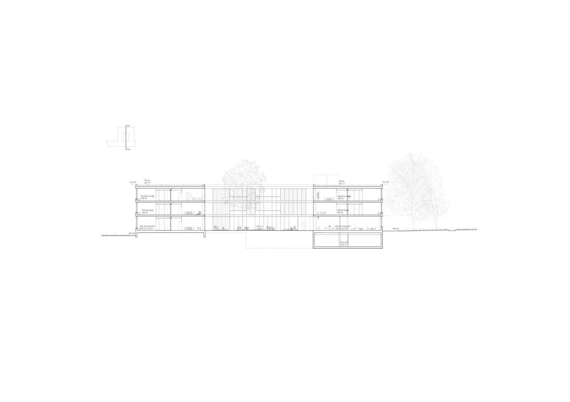 Transversal Section Philippe Meyer Architecte - NOTRE DAME