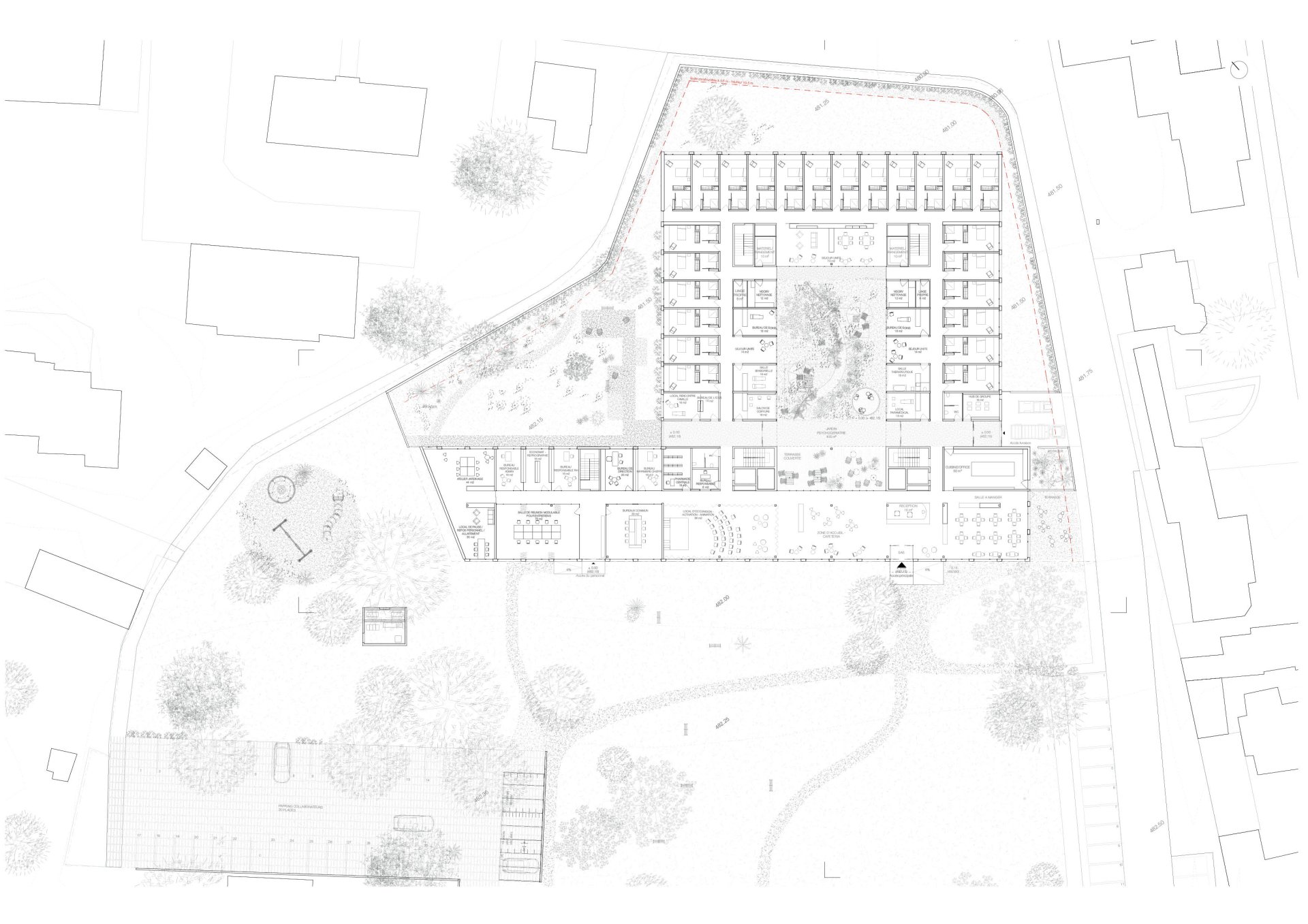 Ground Floor Plan Philippe Meyer Architecte - NOTRE DAME