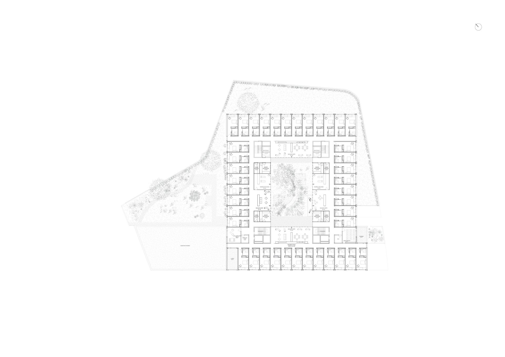 Longitudinal Section Philippe Meyer Architecte - NOTRE DAME