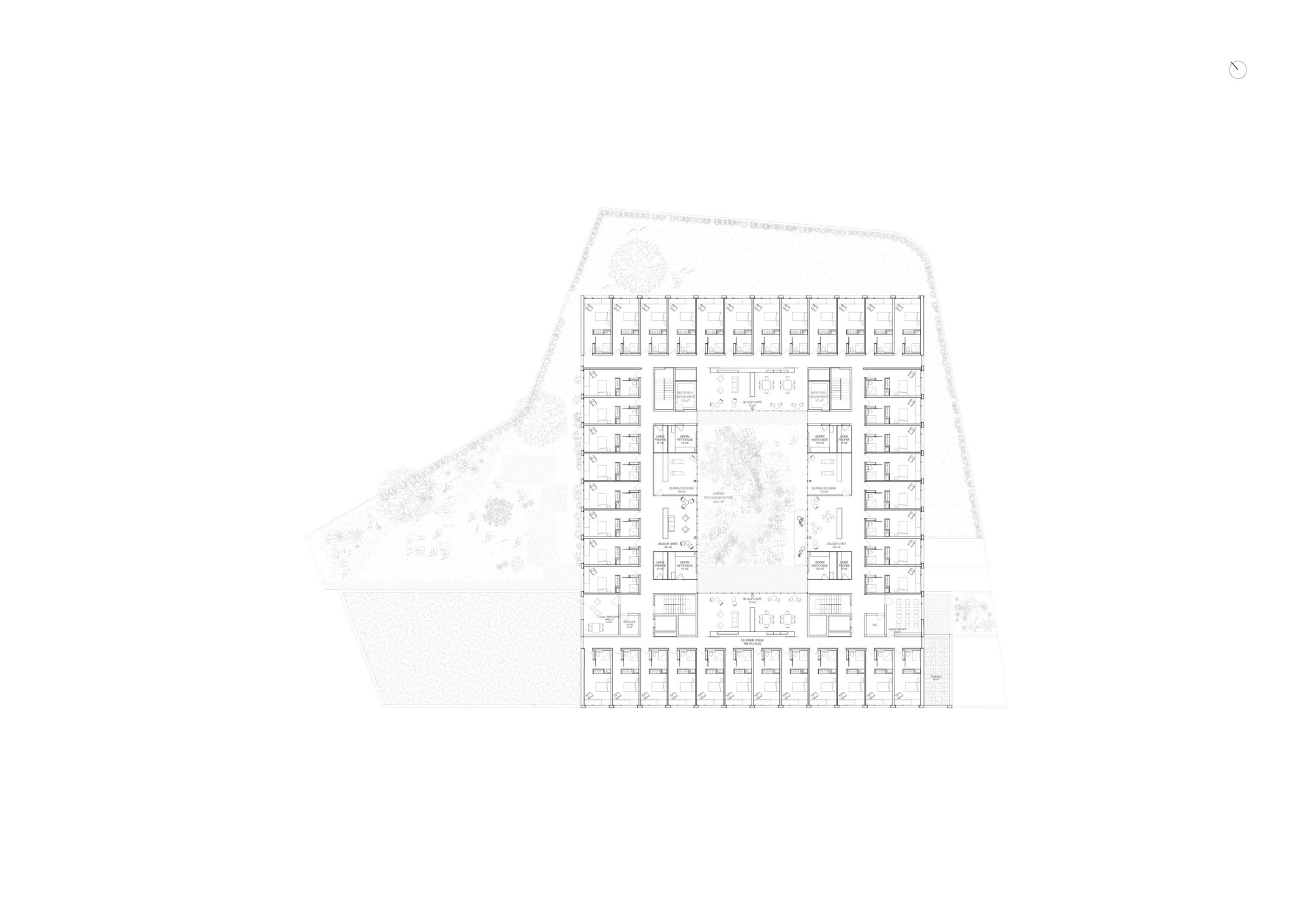 Second Floor Plan Philippe Meyer Architecte - NOTRE DAME