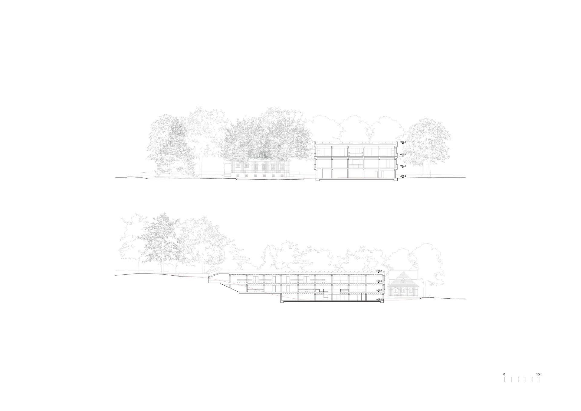 Project Elevations Philippe Meyer Architecte - EXTENSION D’UN CENTRE POUR ENFANTS