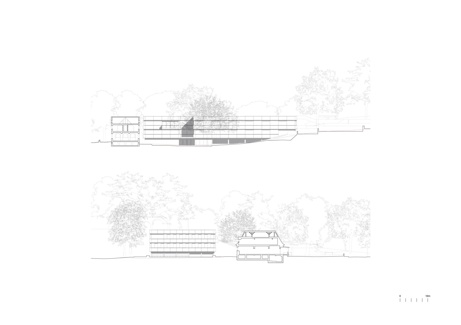Project Sections Philippe Meyer Architecte - EXTENSION D’UN CENTRE POUR ENFANTS