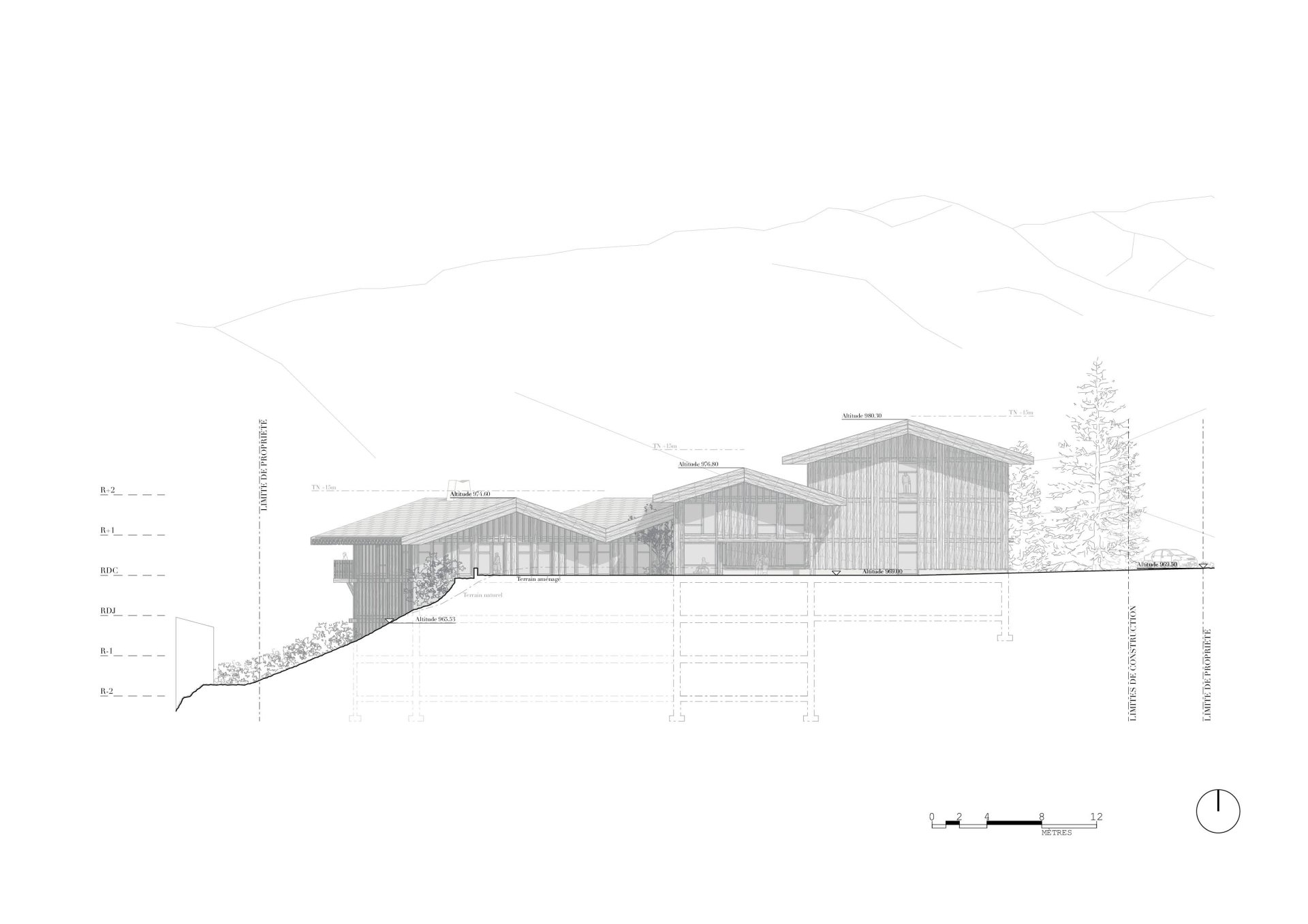 North-East Elevation Philippe Meyer Architecte - EPSM