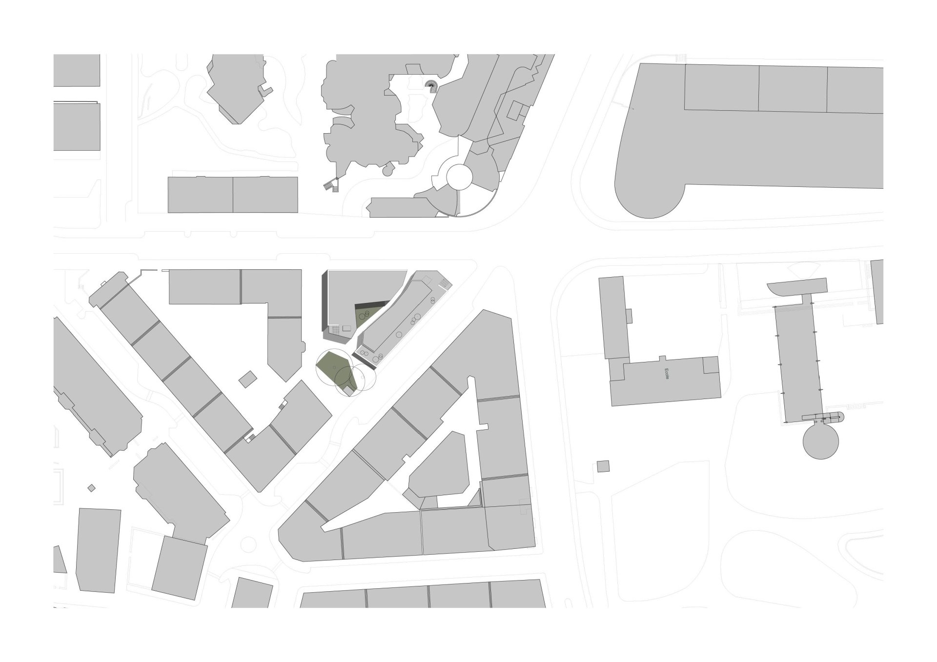 Site Plan Philippe Meyer Architecte - Immeuble d'habitation La part du vide