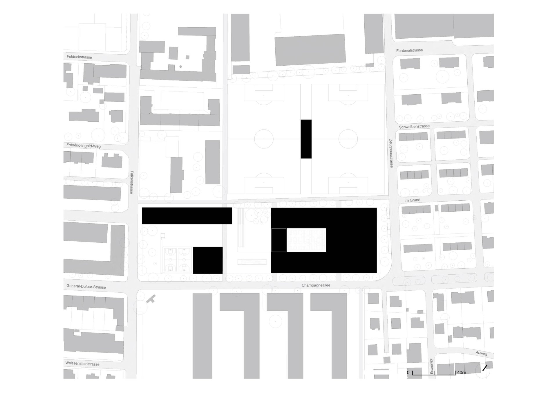 Site plan Philippe Meyer Architecte - Complexe scolaire