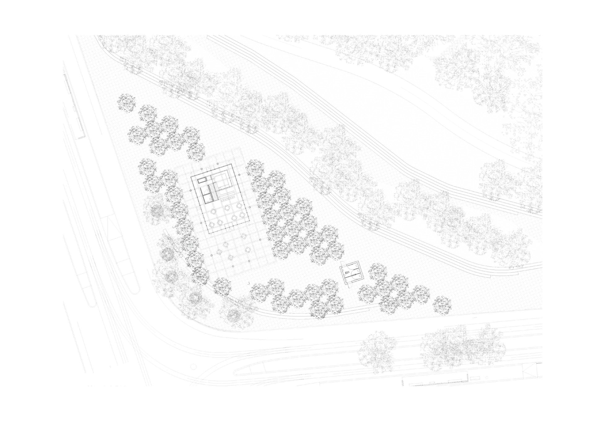 Ground floor plan Philippe Meyer Architecte - Pavillon pour un parc