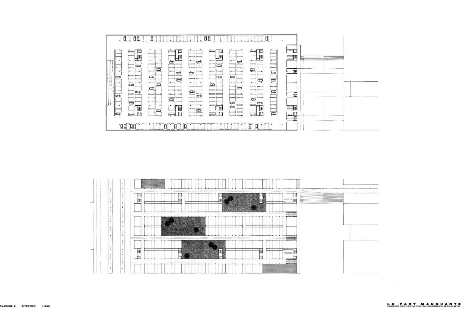 Plans Philippe Meyer Architecte - Centre et parking