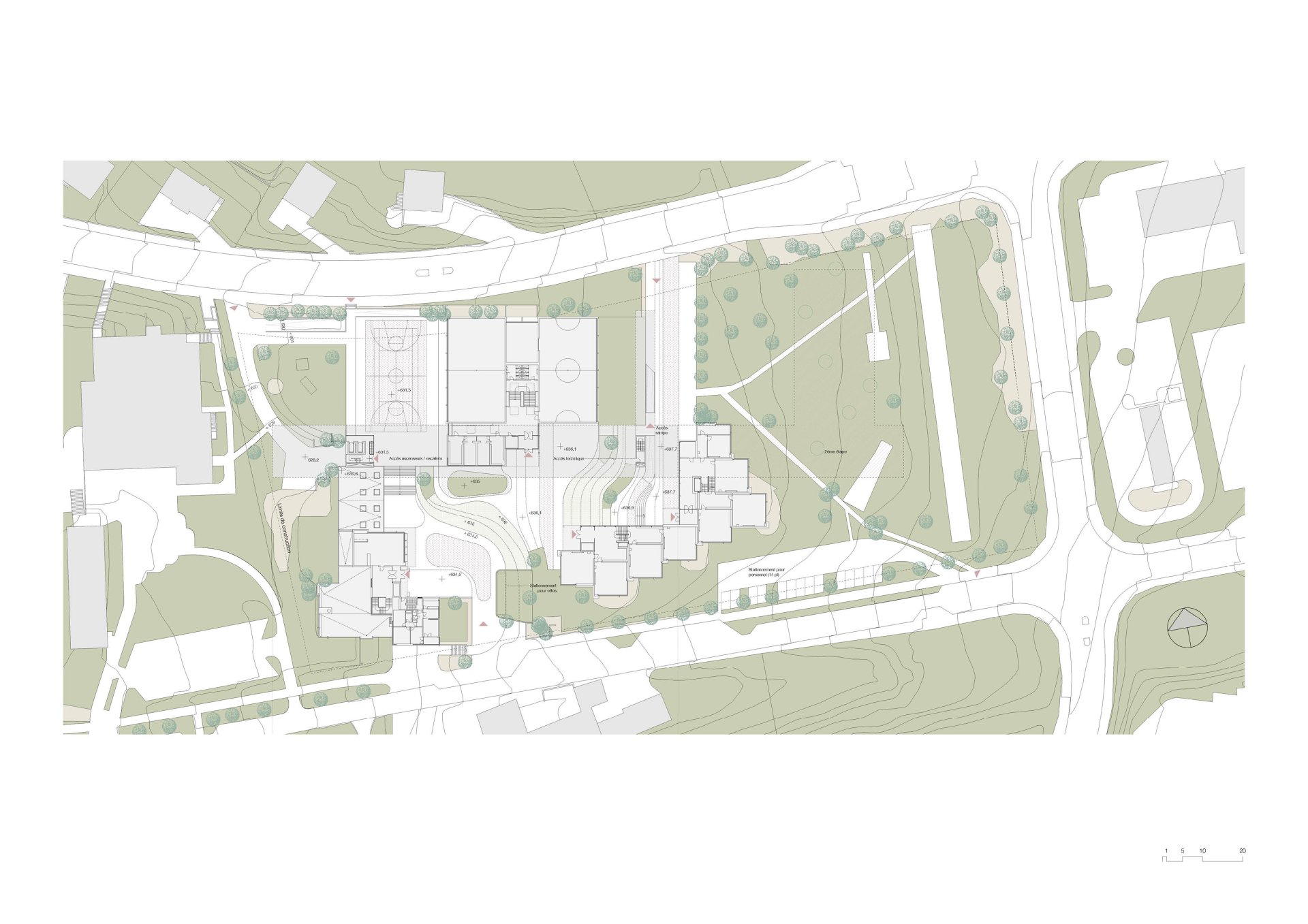 Site Plan Philippe Meyer Architecte - Extension d'une école primaire