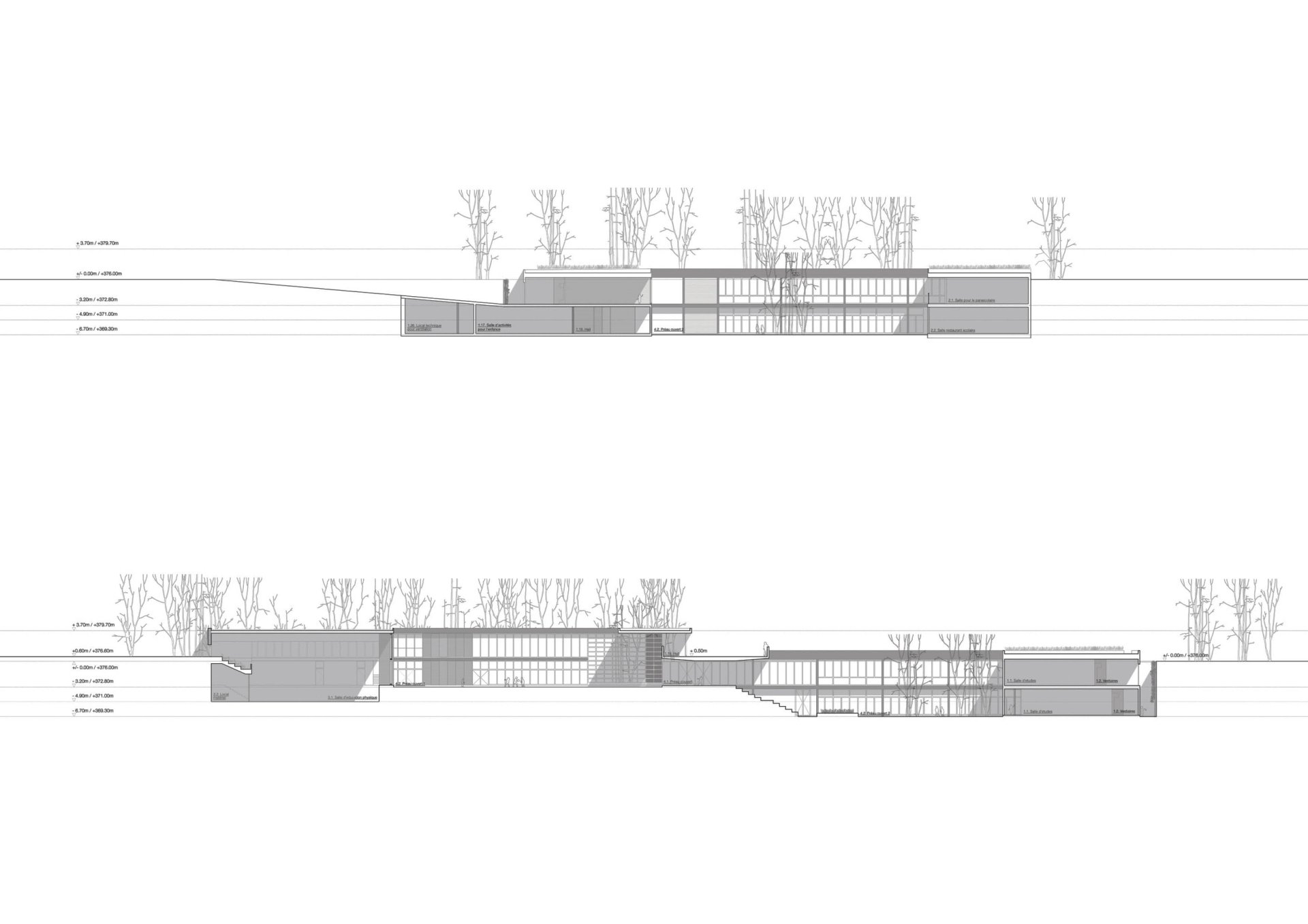 Sections Philippe Meyer Architecte - Ecole primaire