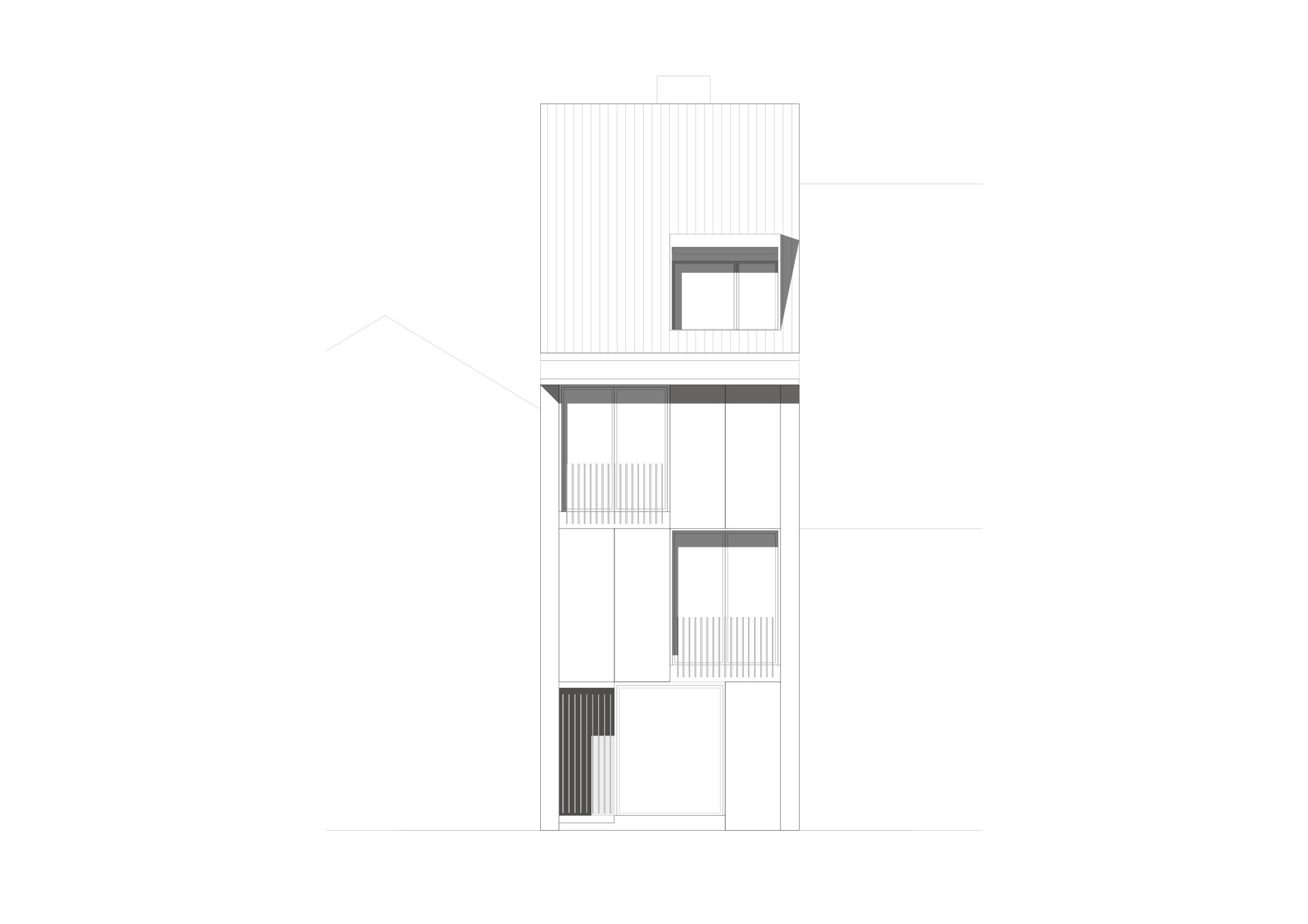 Facade Philippe Meyer Architecte - Une maison de ville