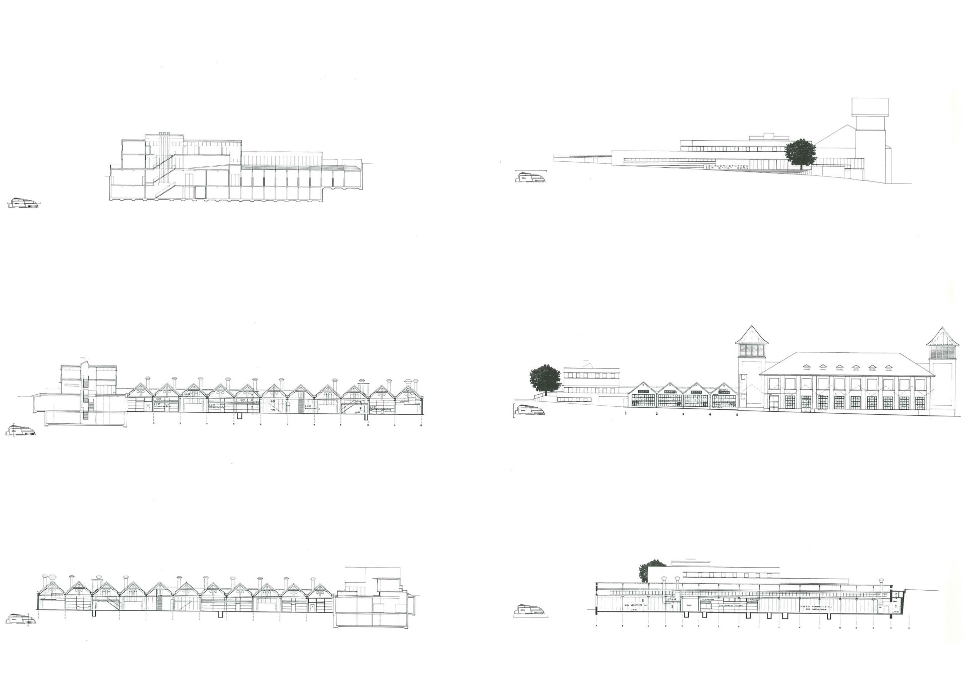 Sections and facades Philippe Meyer Architecte - Arts et Métiers