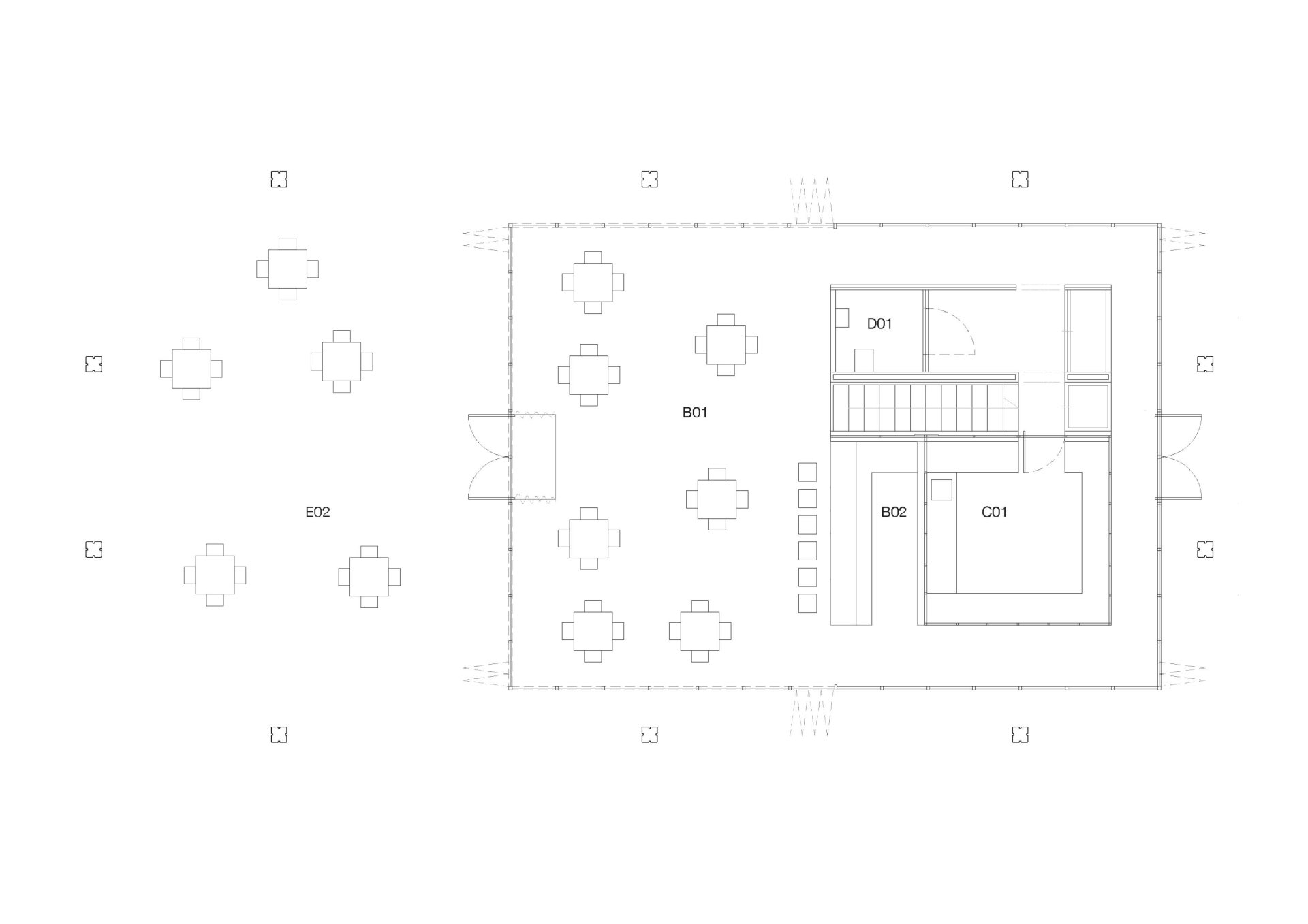 Floor plan Philippe Meyer Architecte - Pavillon pour un parc