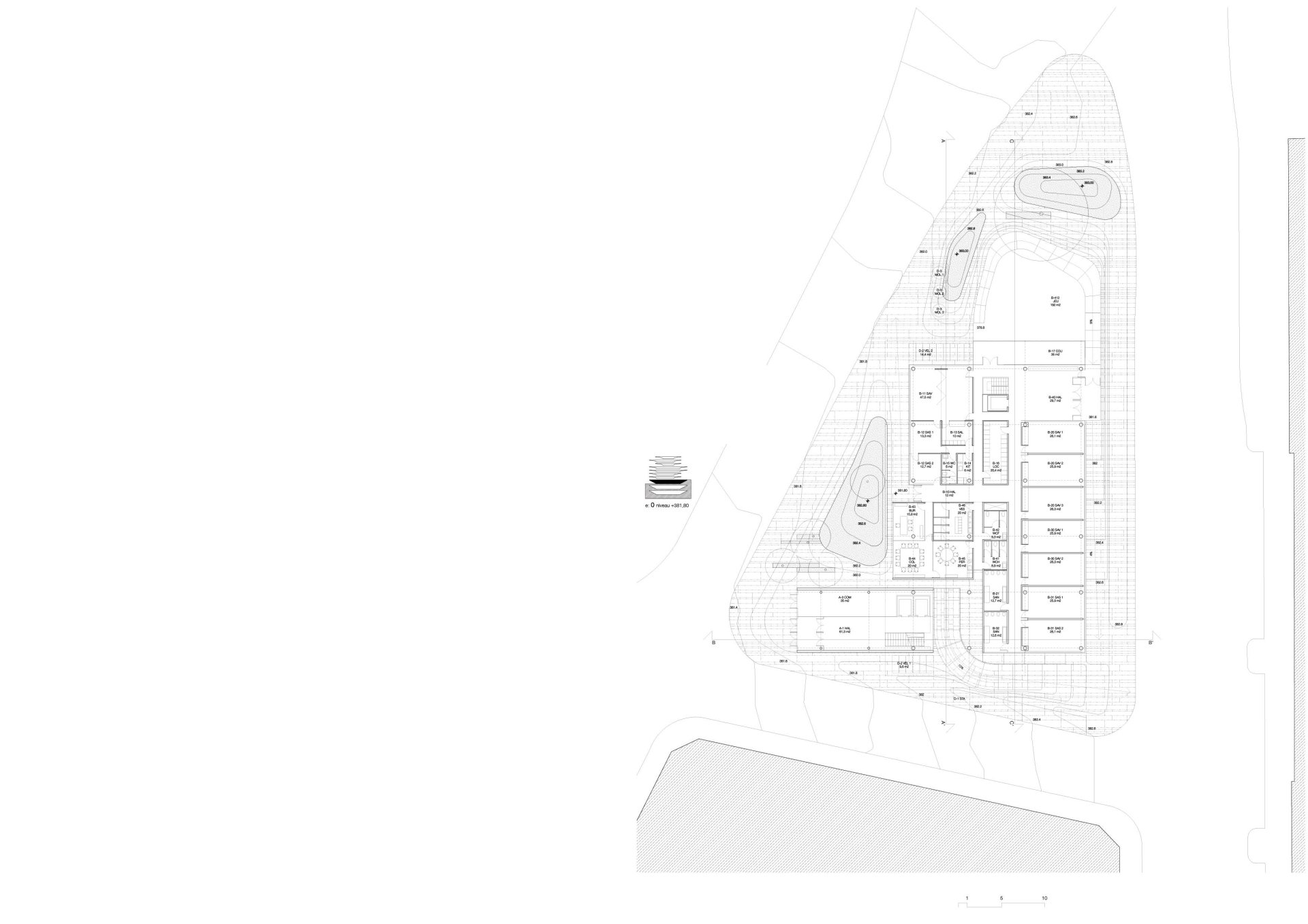 Ground Floor Plan Philippe Meyer Architecte - Bureaux et Hotel