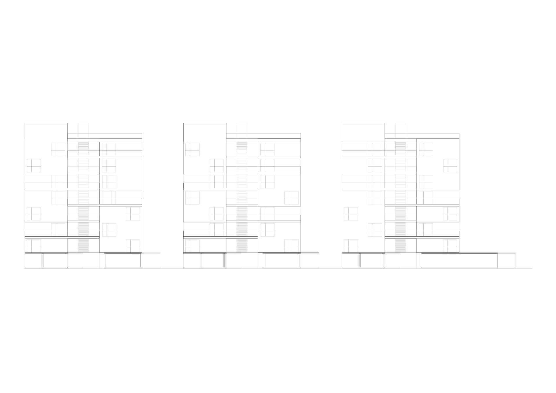 North-west elevation Philippe Meyer Architecte - Extension Cité Uni