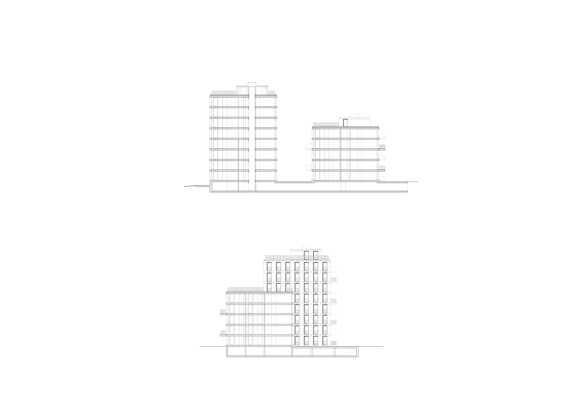 Sections Philippe Meyer Architecte - Logements collectifs