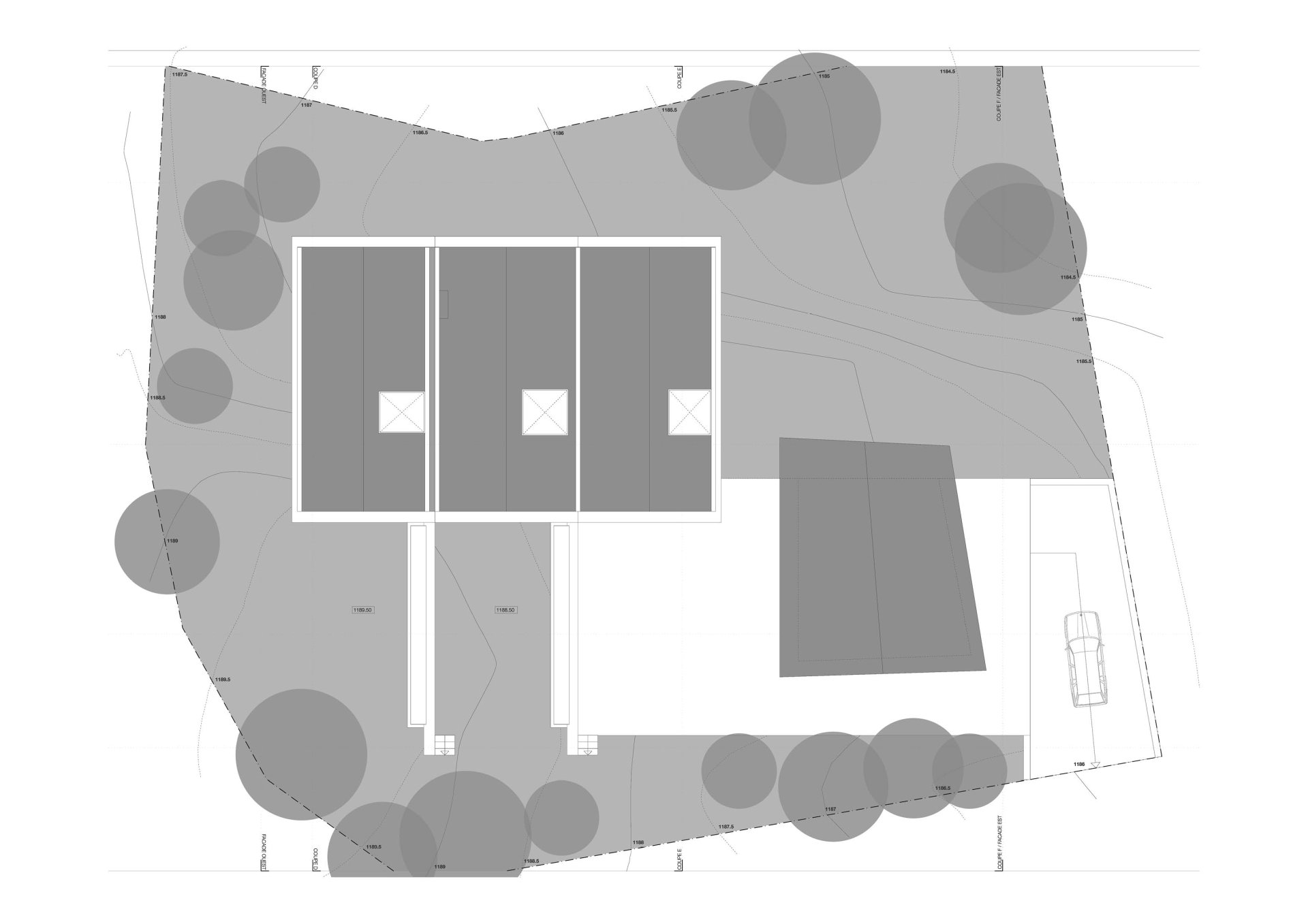 Site Plan Philippe Meyer Architecte - Galerie privée et habitation