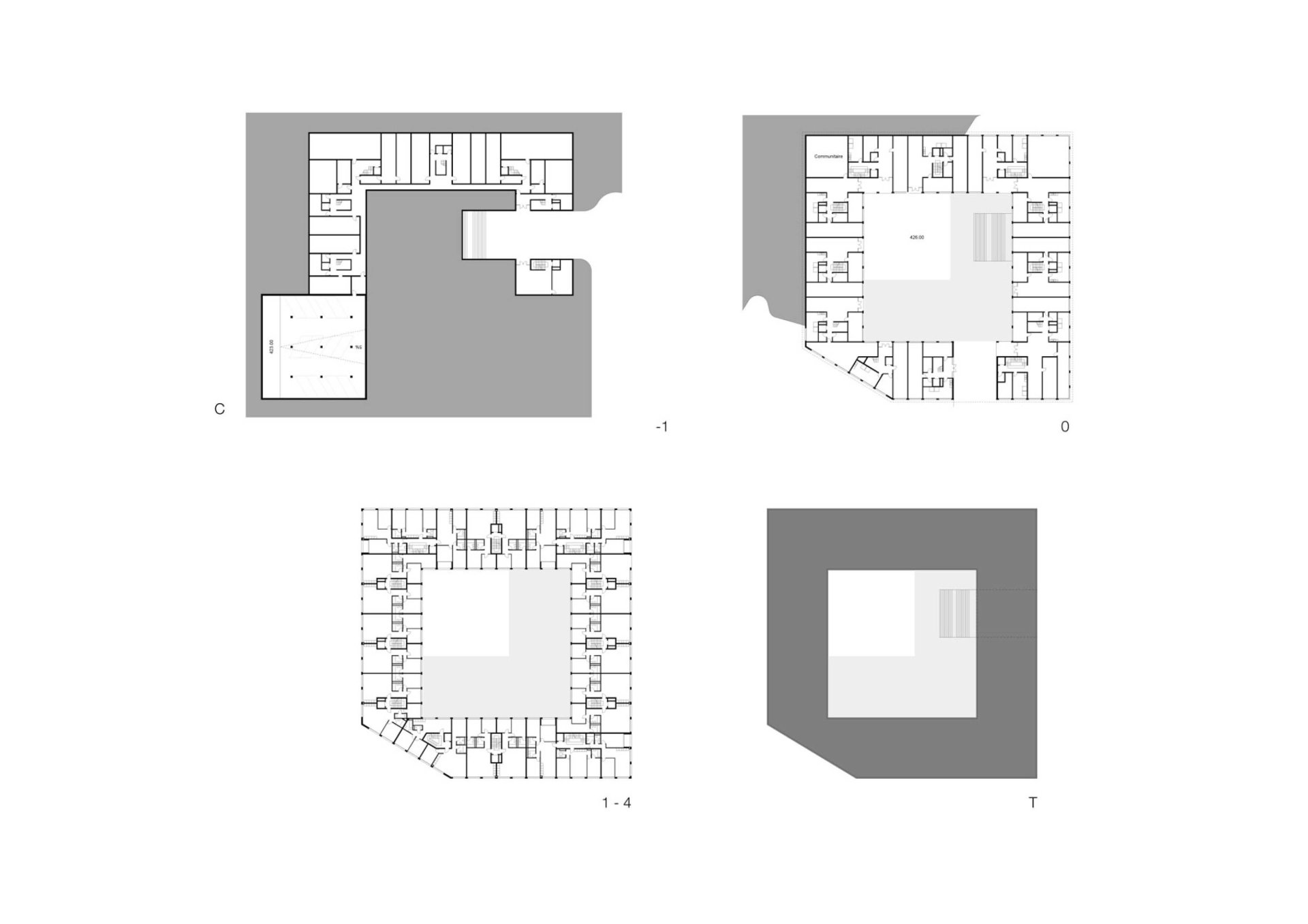 Plans Philippe Meyer Architecte - Logements collectifs