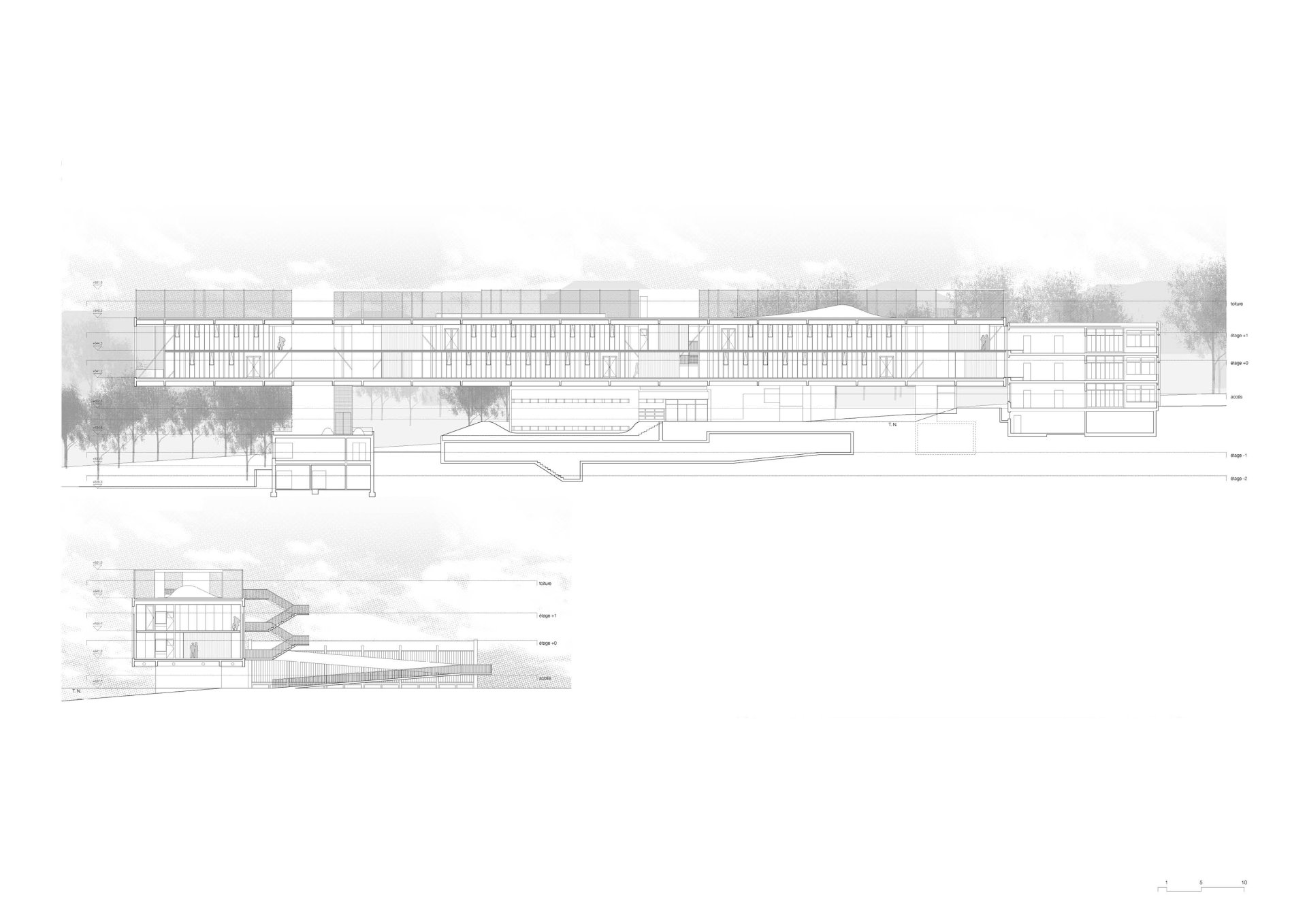 Section Philippe Meyer Architecte - Extension d'une école primaire