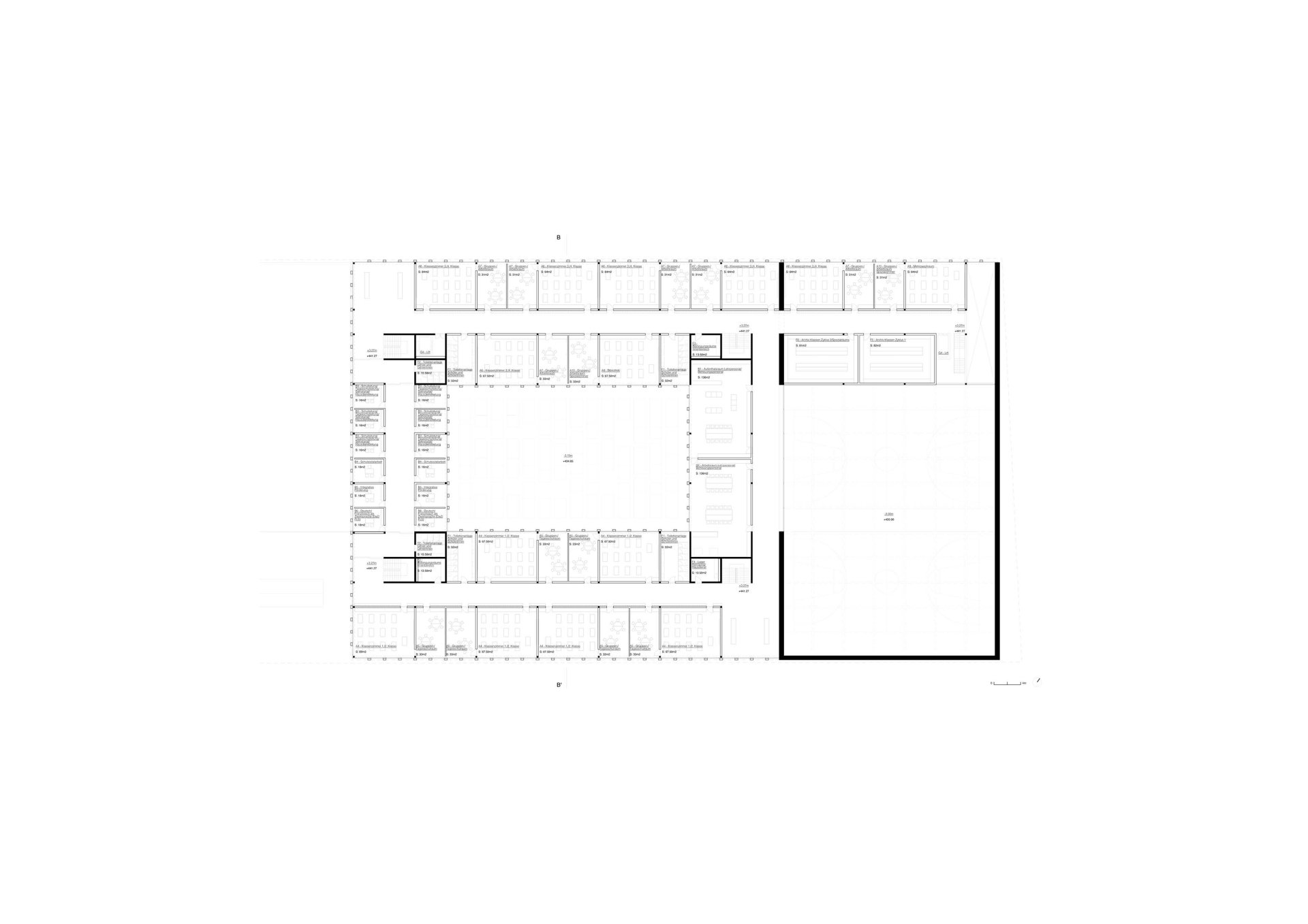 First floor plan Philippe Meyer Architecte - Complexe scolaire