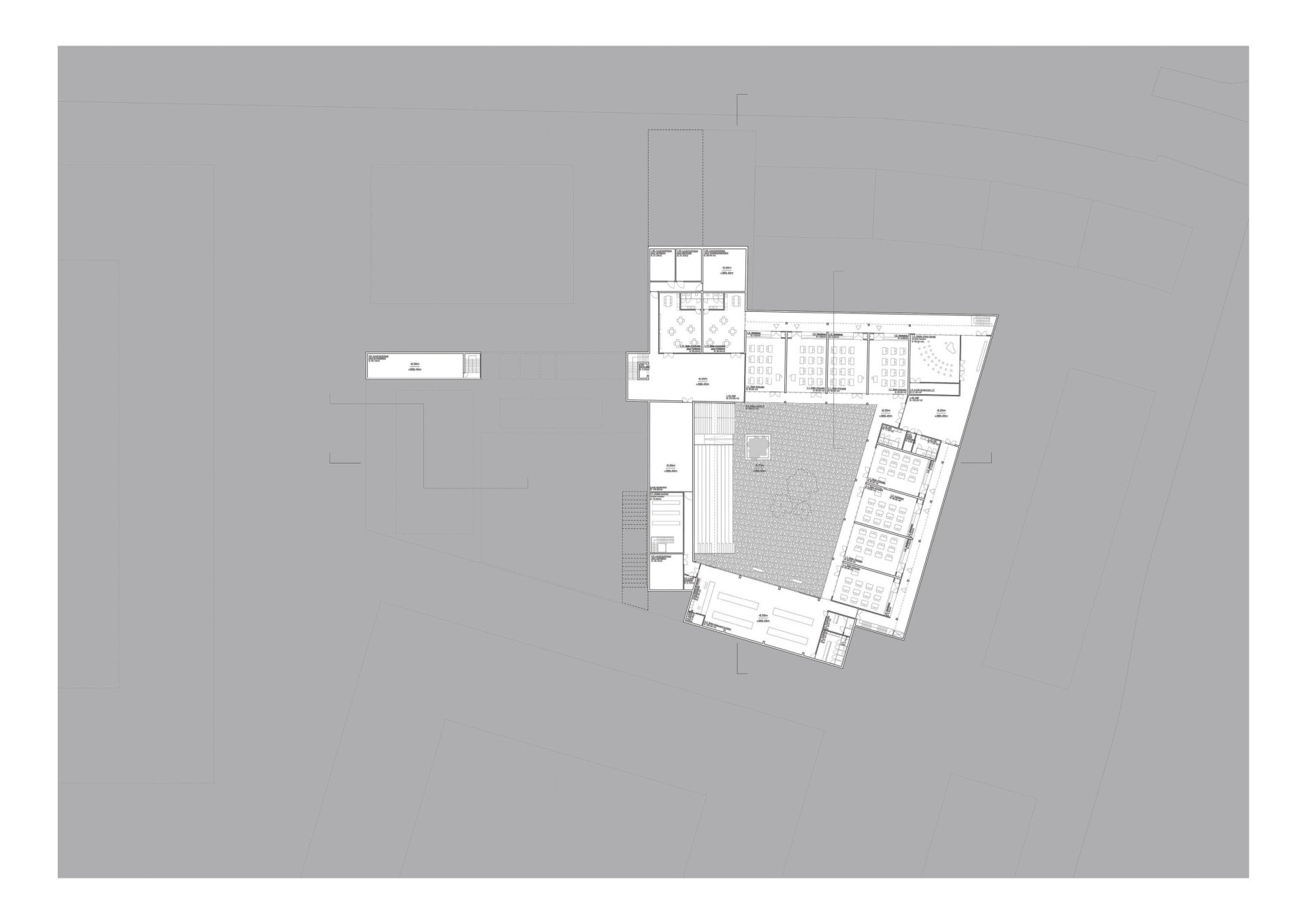 Lower basement floor plan Philippe Meyer Architecte - Ecole primaire