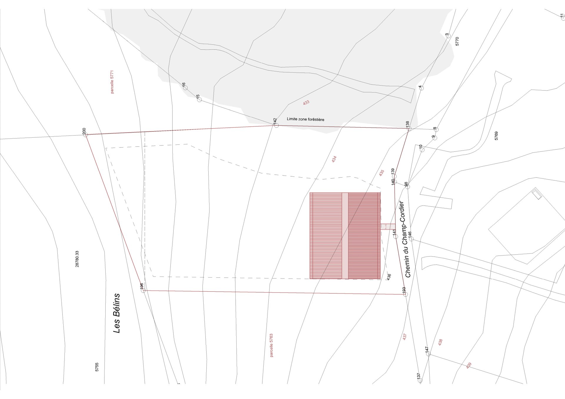 Site plan Philippe Meyer Architecte - Une Miellerie