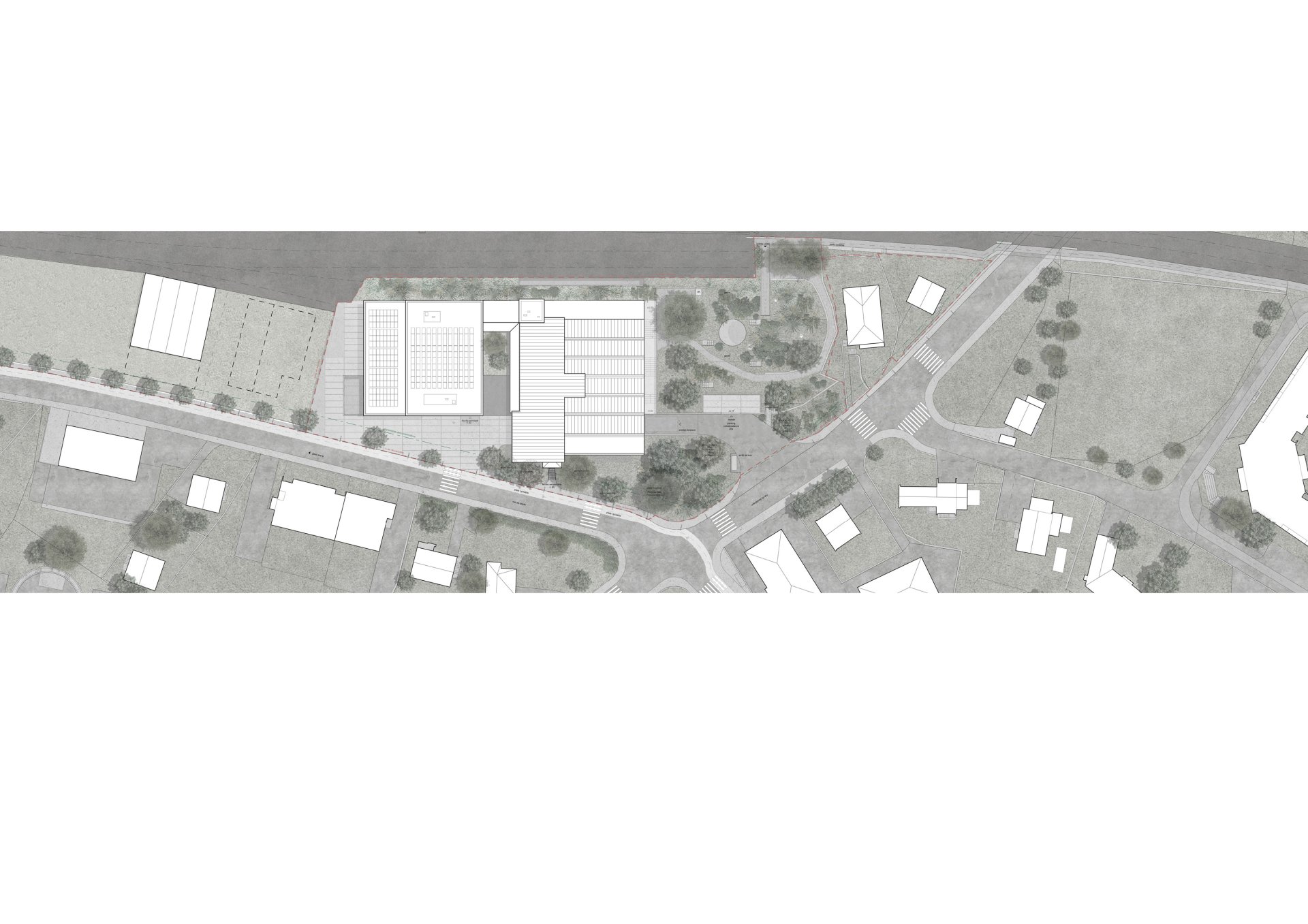 Site plan Philippe Meyer Architecte - Ecole de couture