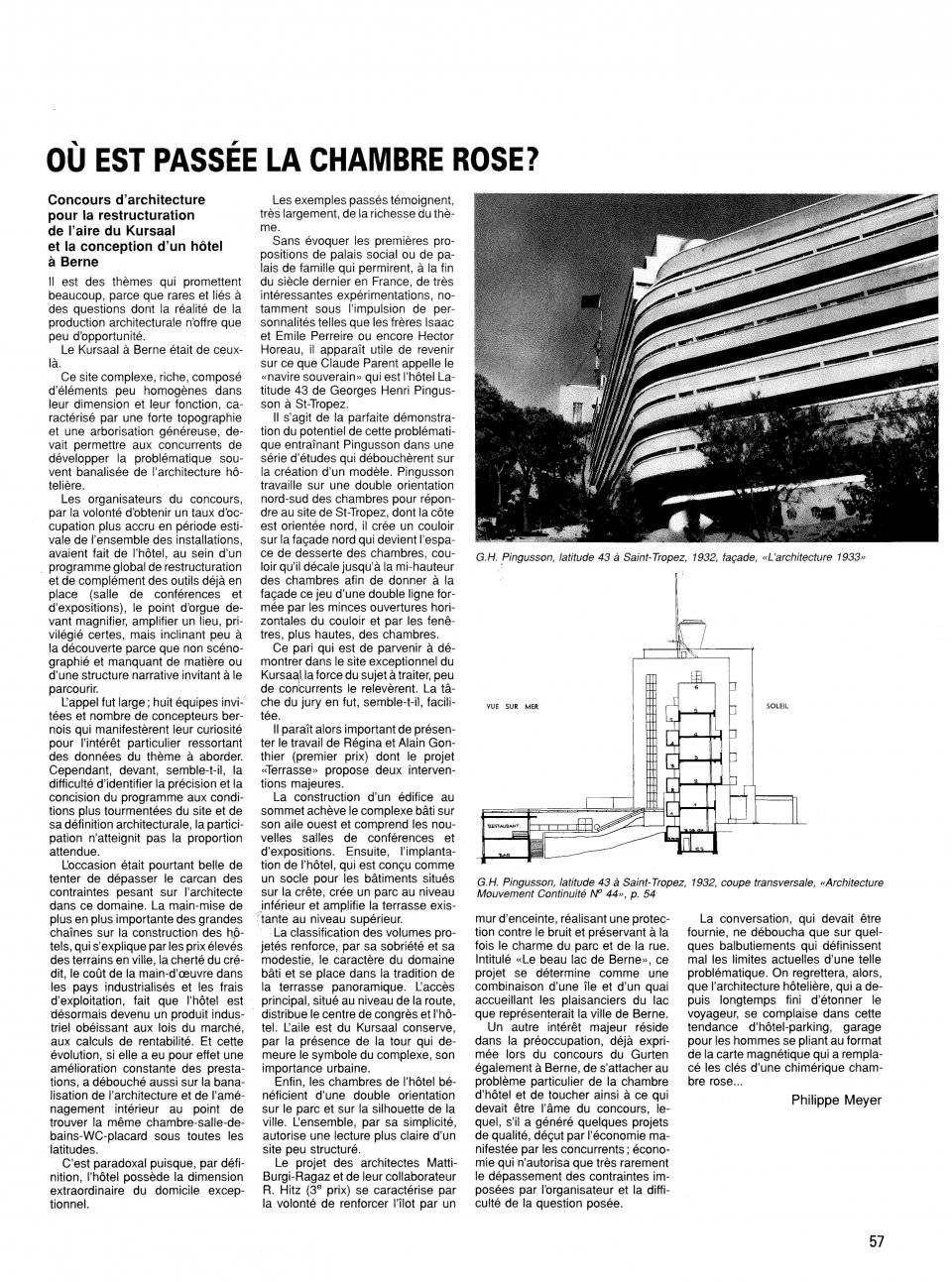 Philippe Meyer Architecte - FACES No 13