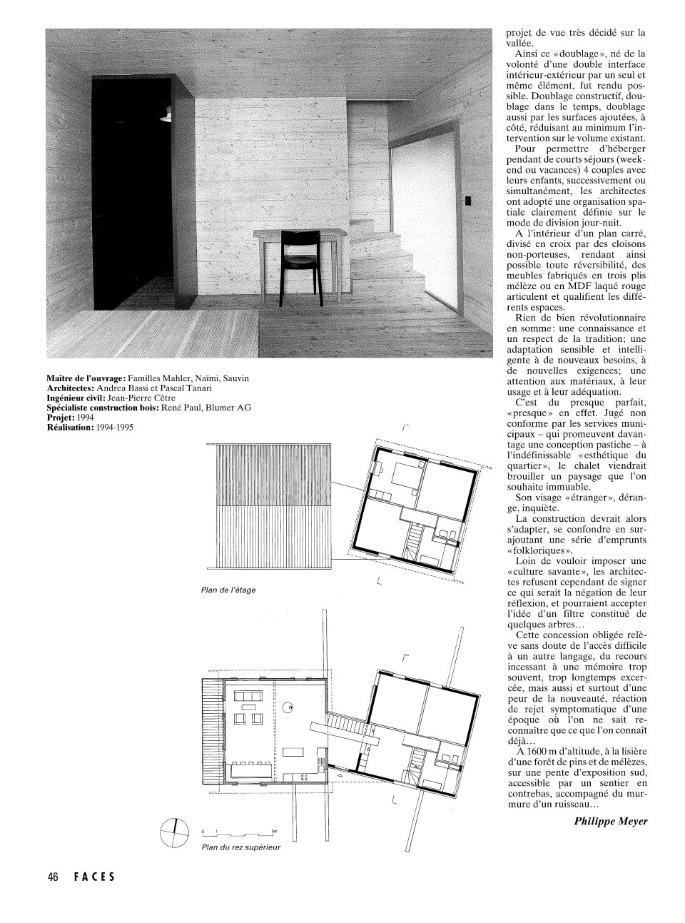 Philippe Meyer Architecte - FACES No 41