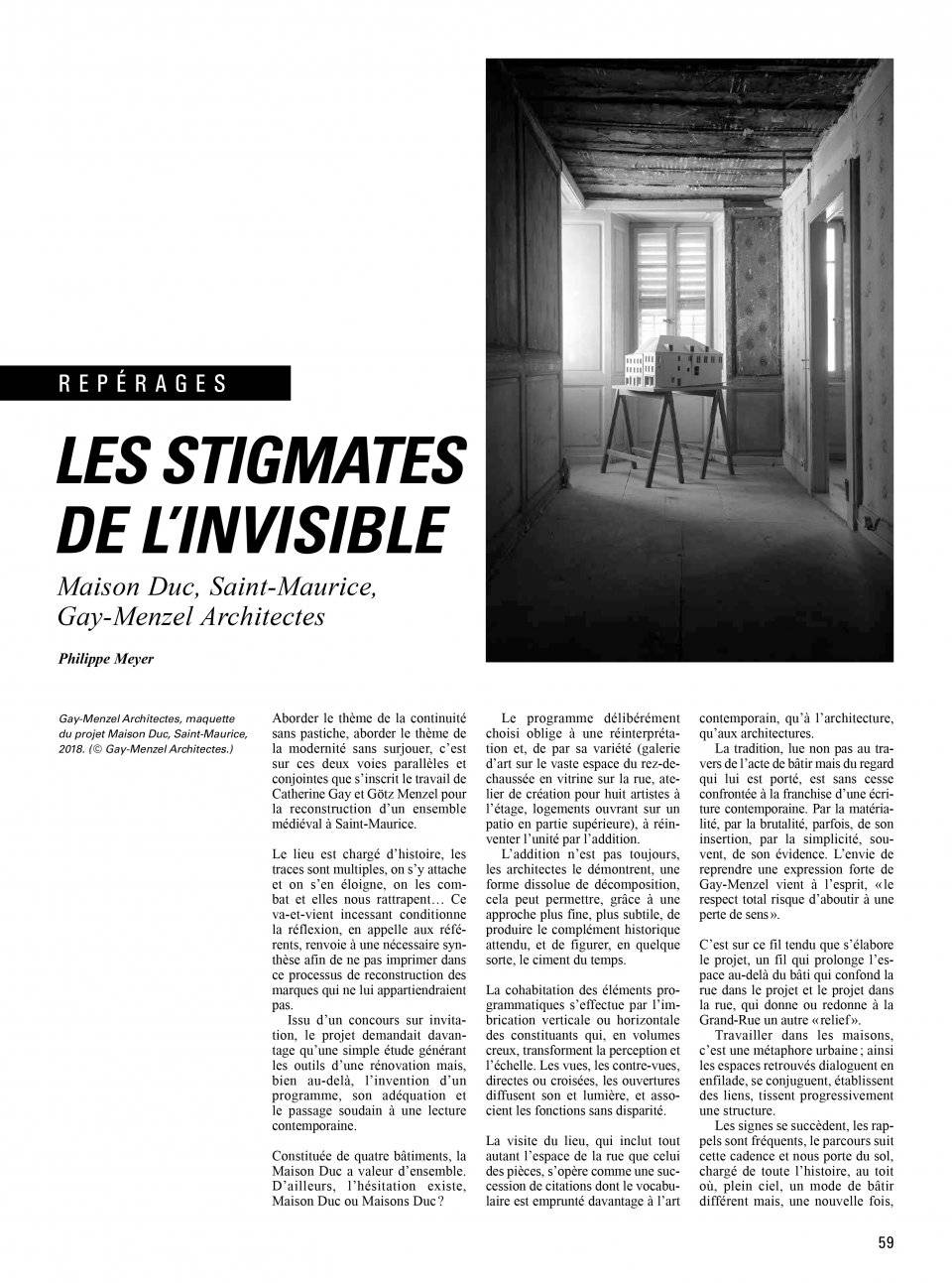 Philippe Meyer Architecte - FACES No 75