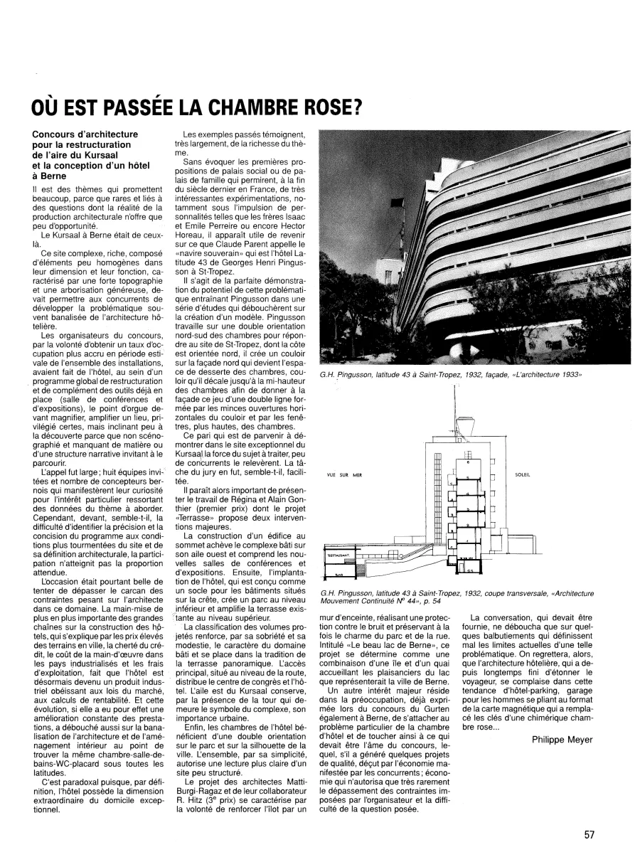 Philippe Meyer Architecte - FACES No 13