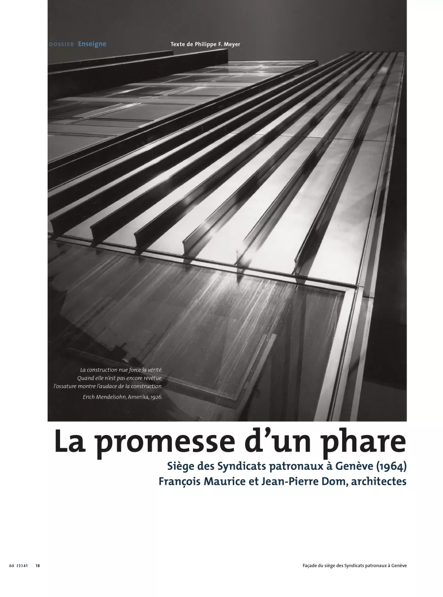 Philippe Meyer Architecte - FACES No 66