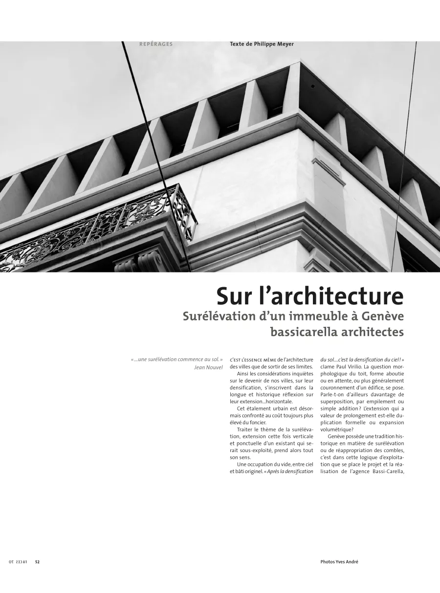 Philippe Meyer Architecte - FACES No 70