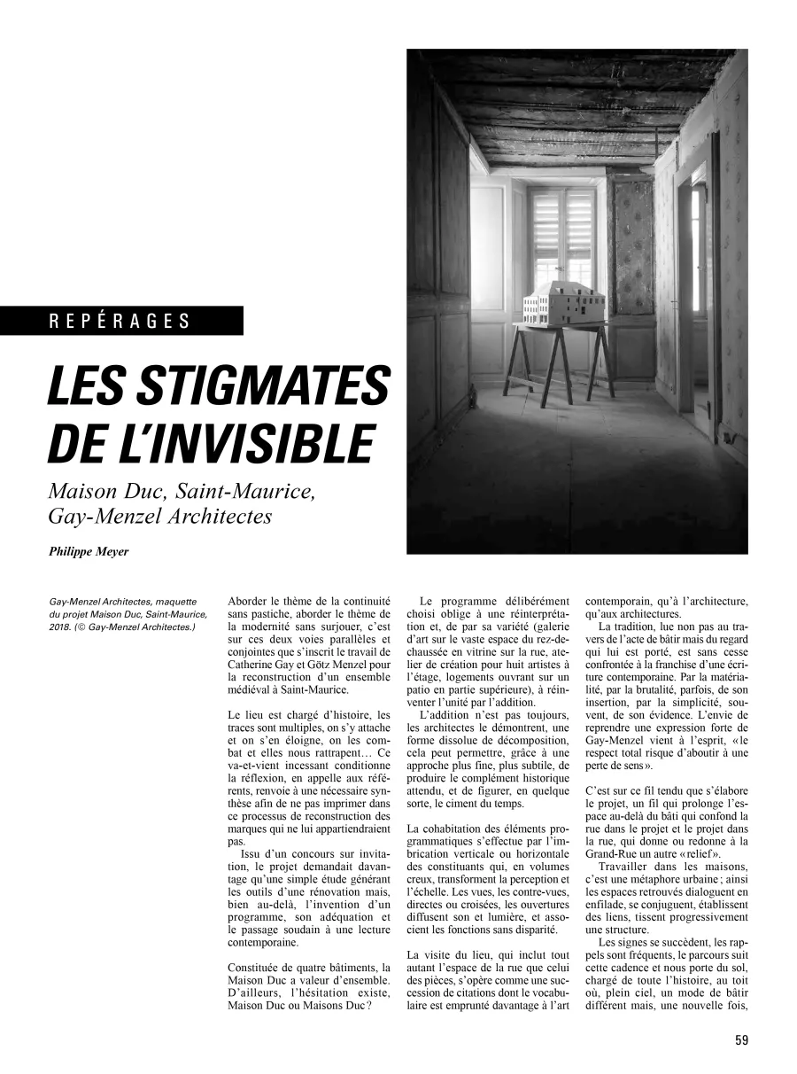 Philippe Meyer Architecte - FACES No 75