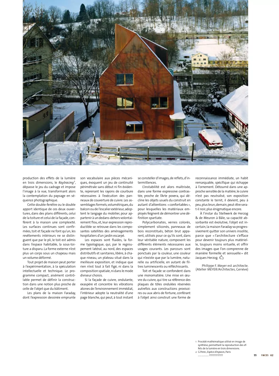 Philippe Meyer Architecte - FACES No 62