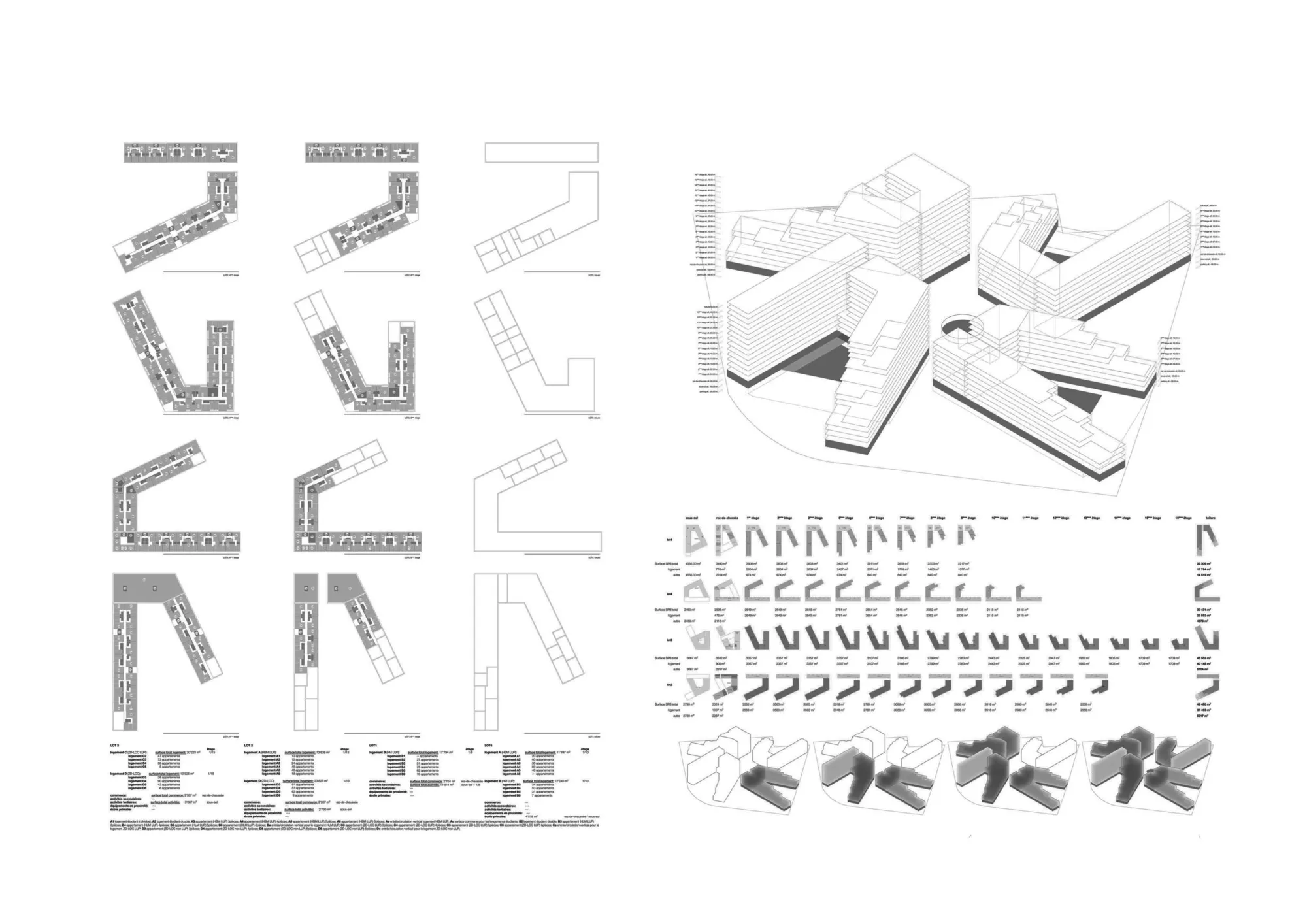 Composition Philippe Meyer Architecte - Logements Elasticity