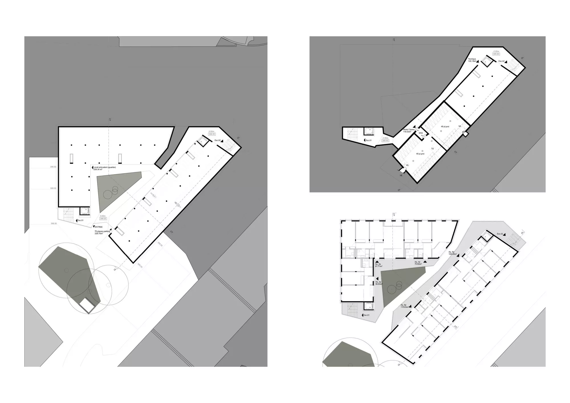 Philippe Meyer Architecte - Immeuble d'habitation La part du vide