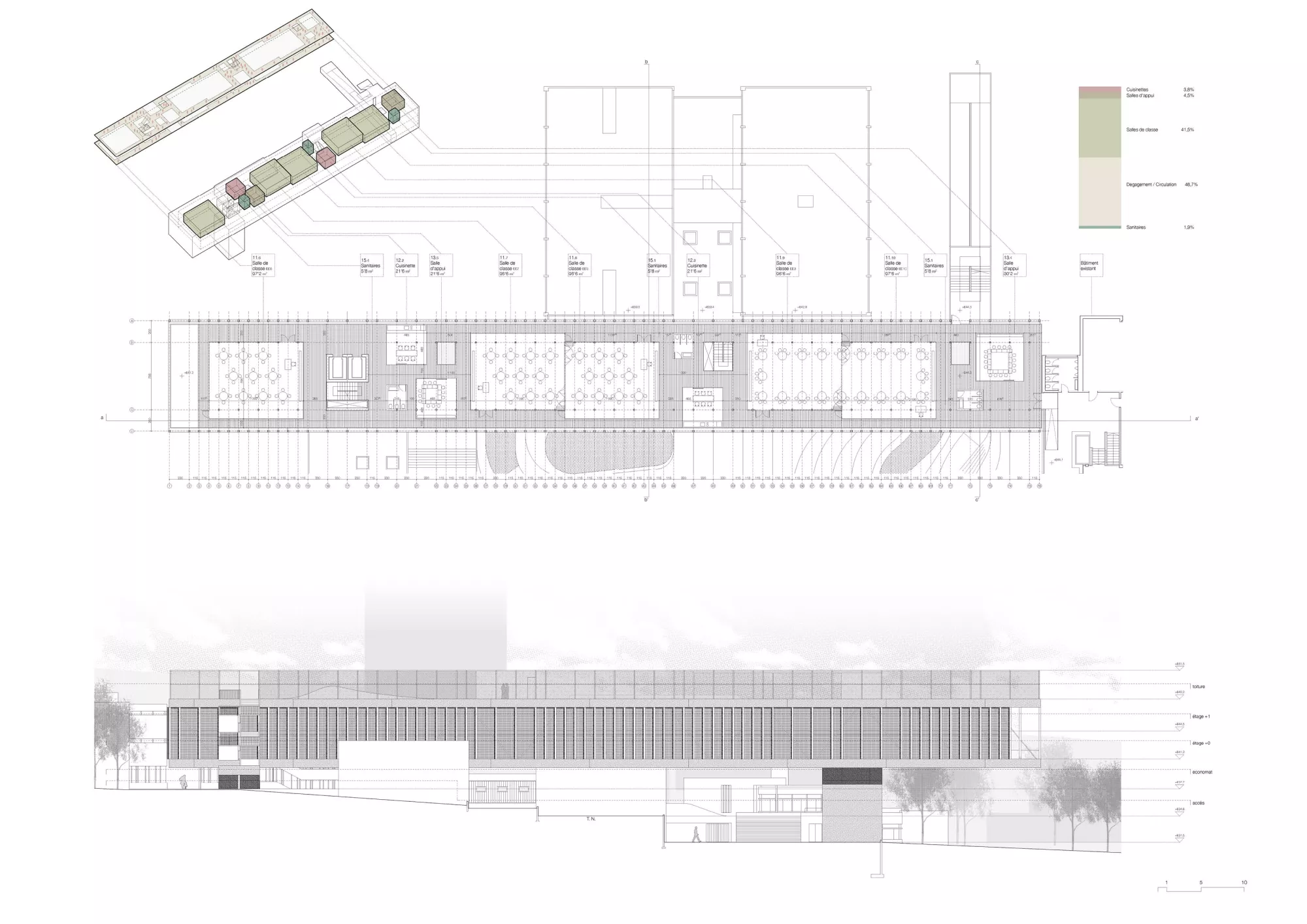 Philippe Meyer Architecte - Extension d'une école primaire 