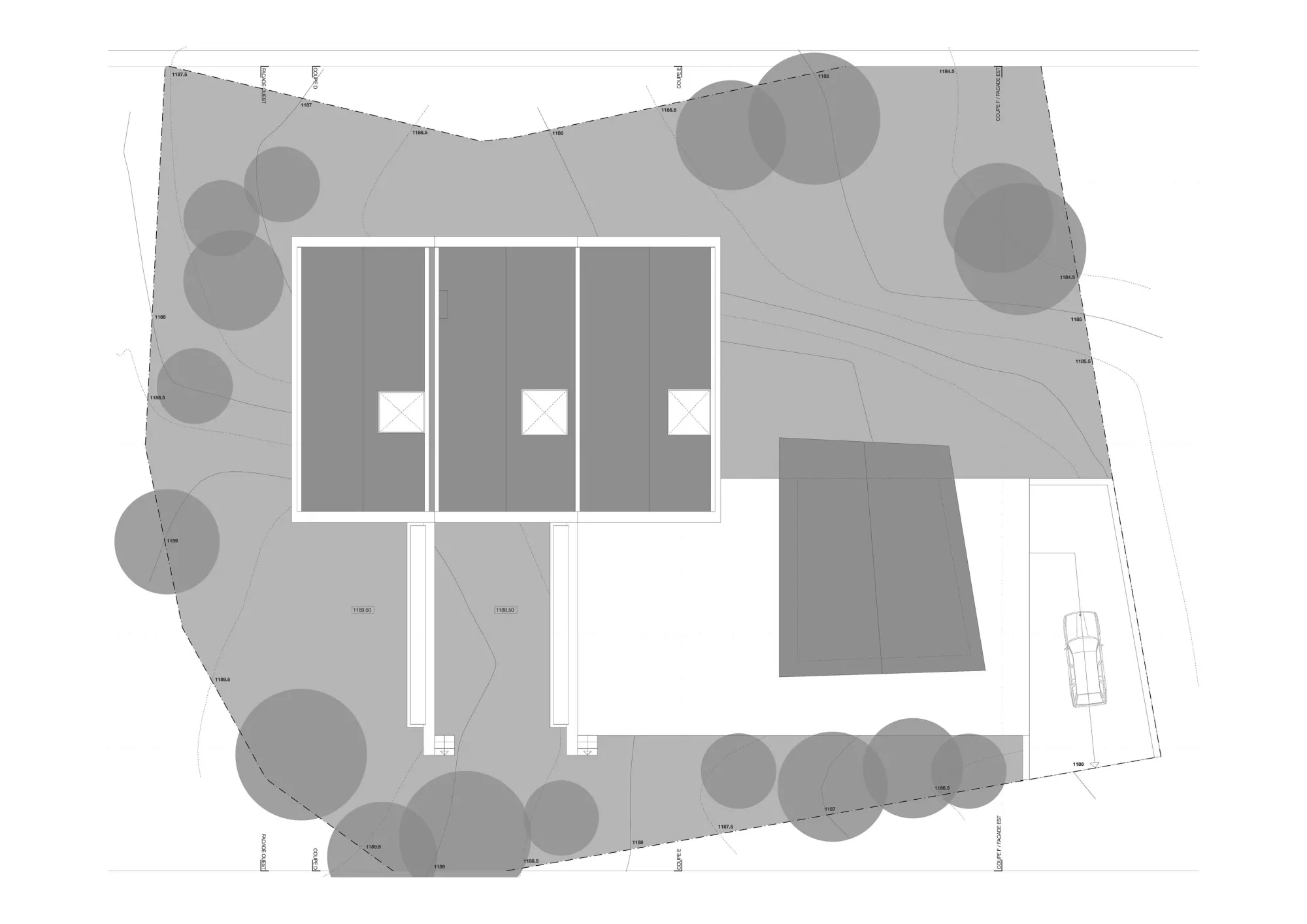 Site Plan Philippe Meyer Architecte - Galerie privée et habitation