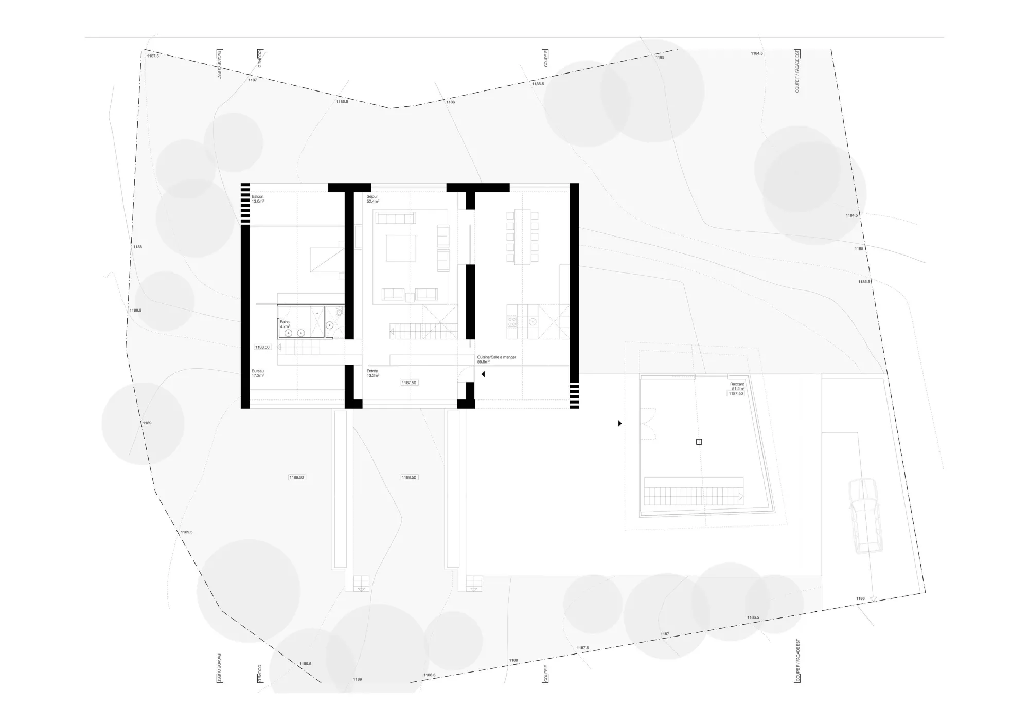 Ground Floor Plan Philippe Meyer Architecte - Galerie privée et habitation