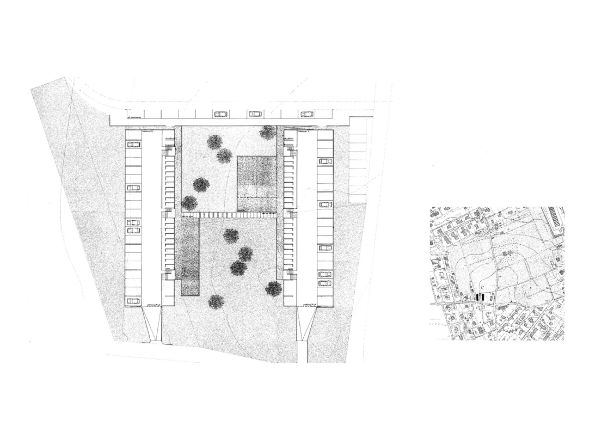 Site plan Philippe Meyer Architecte - Logements collectifs