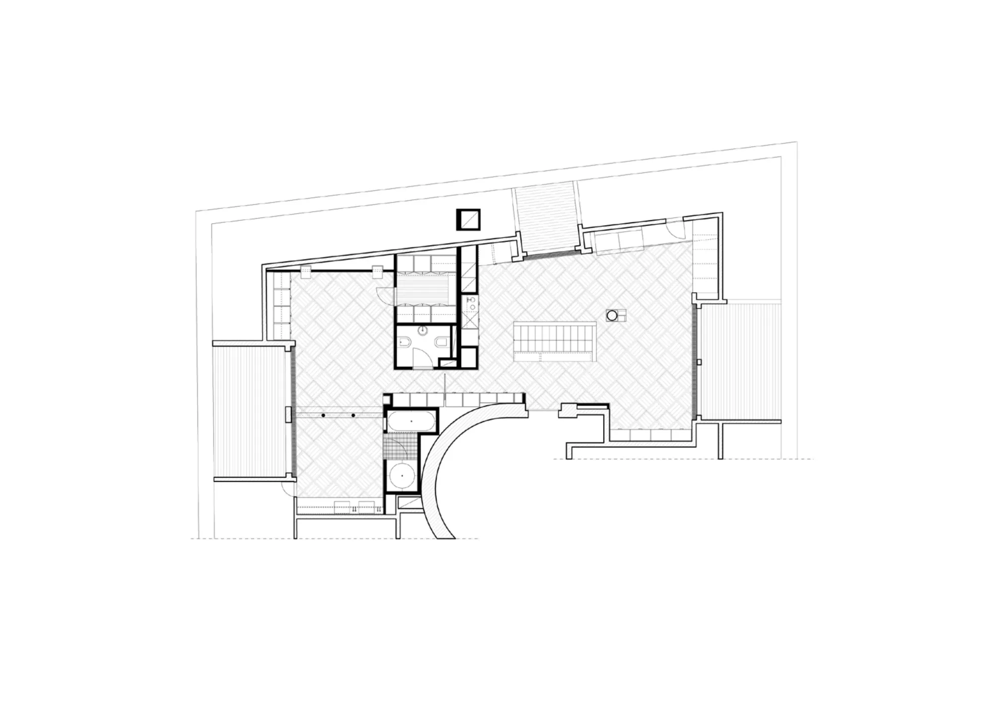 Plan Philippe Meyer Architecte - Transformation d'un appartement